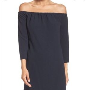 Felicity & Coco Lark off the shoulder dress Navy M